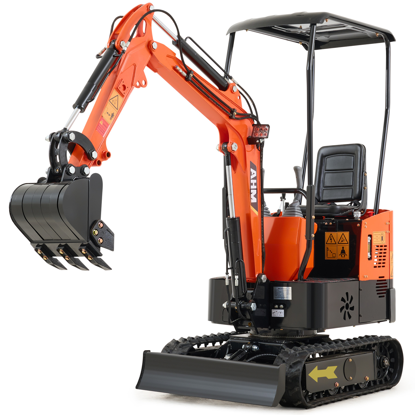 Mini Excavator 1 Ton 13.5hp Digger Gas Tracked Crawler Briggs & Stratton Engine