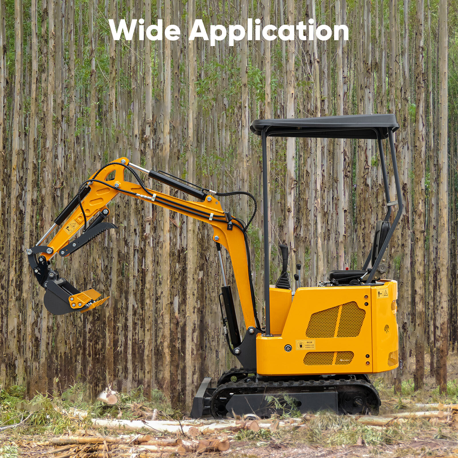 3300LB Mini Excavator 13.5HP Crawler B&S Gas Engine EPA Digger Hydraulic Thumb