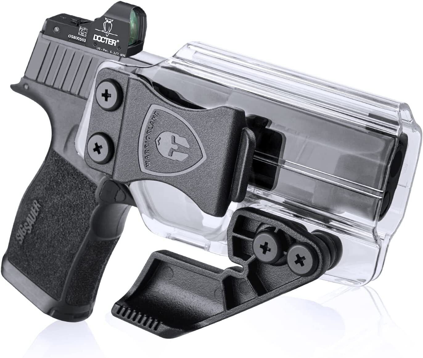 IWB Clear Holster Optic Cut&Claw Sig P365/P365 SAS/P365X /P365XL Pistol Right IWB Clear Holster Optic Cut&Claw Sig P365/P365 SAS/P365X /P365XL Pistol Right