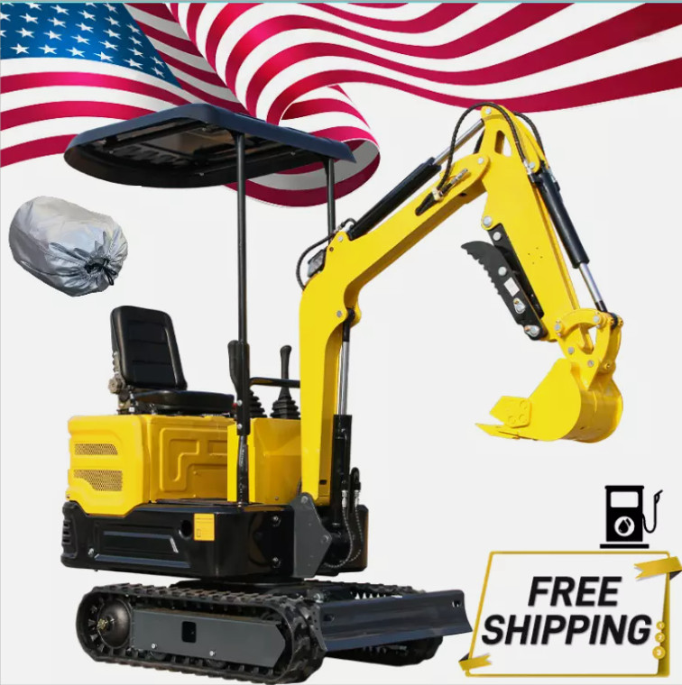 Free Shipping USA 1Ton Mini Excavator 2025 Hydraulic Air-colled 13.5HP+Raincoat Free Shipping USA 1Ton Mini Excavator 2025 Hydraulic Air-colled 13.5HP+Raincoat