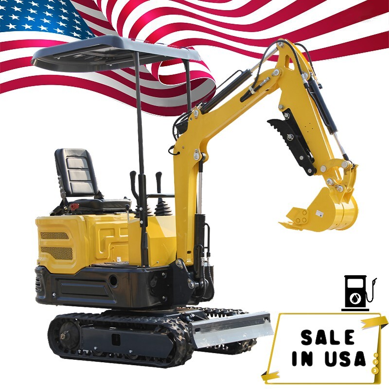 Free Shipping 13.5HP 1 Ton Mini Excavator  Air -cooled New Garden Hydraulic USA Free Shipping 13.5HP 1 Ton Mini Excavator  Air -cooled New Garden Hydraulic USA