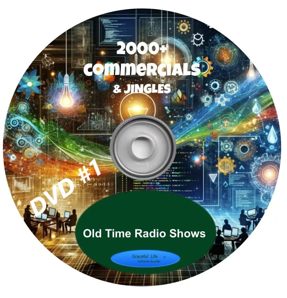Old Time Radio 2000+ Commercials, Advertising, Jingles OTR mp3 DVDs Old Time Radio 2000+ Commercials, Advertising, Jingles OTR mp3 DVDs