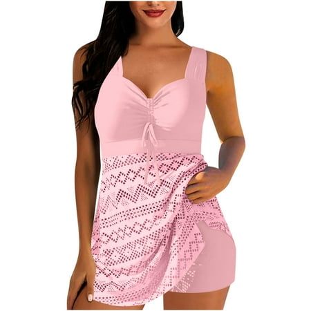 SEAOPEN 2 Piece Tankini with Skirt Swimsuits for Plus Size Women, Swimsuit for Women 2024 Two Piece Bathing Suits with Shorts Tankini Swimwear Plus Size Tummy Control Modest Swimsuit XXL SEAOPEN 2 Piece Tankini with Skirt Swimsuits for Plus Size Women, Swimsuit for Women 2024 Two Piece Bathing Suits with Shorts Tankini Swimwear Plus Size Tummy Control Modest Swimsuit XXL