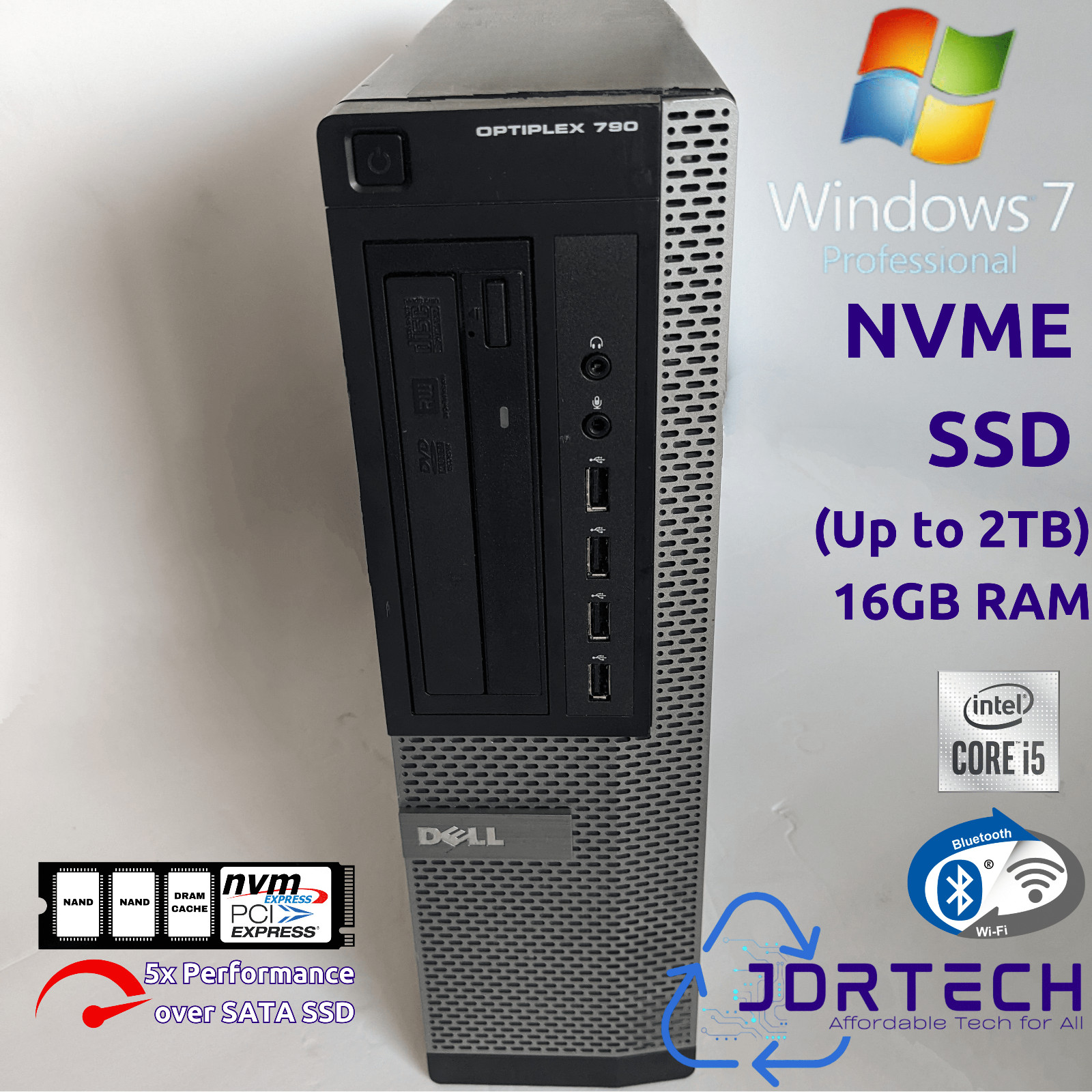 Customizable Windows 7 Pro Dell Optiplex 790 Intel Core i5 NVME SSD 16GB WiFi Customizable Windows 7 Pro Dell Optiplex 790 Intel Core i5 NVME SSD 16GB WiFi