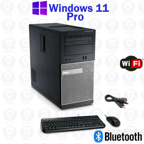 Windows 11 Pro Dell OptiPlex DualCore 240GB SSD 8GB RAM WiFi Desktop Computer PC Windows 11 Pro Dell OptiPlex DualCore 240GB SSD 8GB RAM WiFi Desktop Computer PC