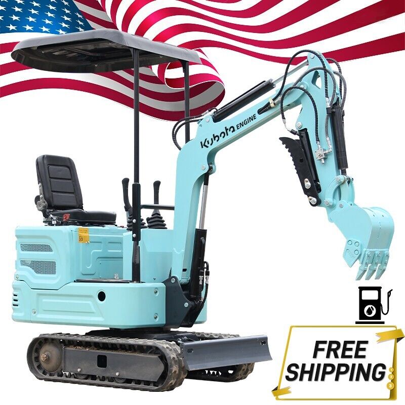 Free Shipping Kobuta 11.5HP 1 Ton Mini Excavator 2025 Hydraulic Thumb USA New
