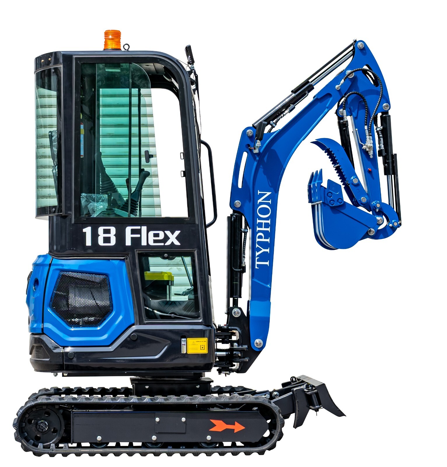 FREE SHIPPING TYPHON18 FLEX 1.8 Ton Mini Excavator EPA Kubota D722 Diesel Engine