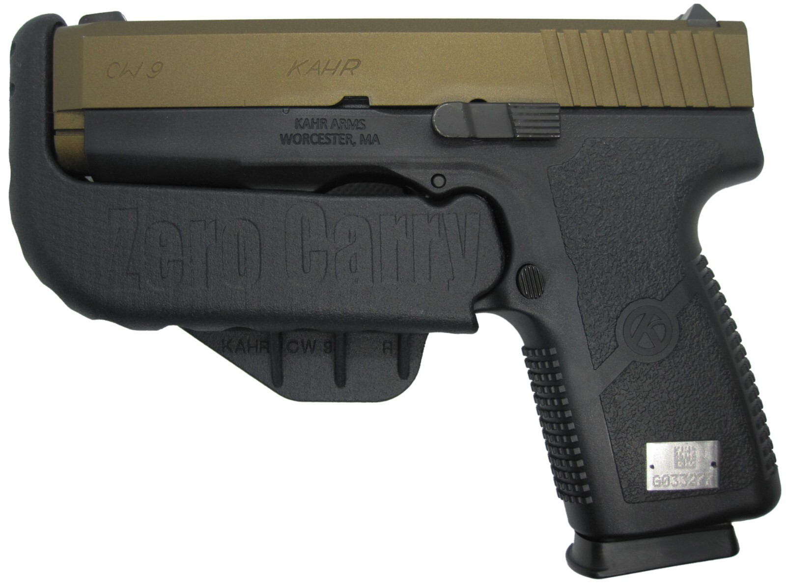 KAHR CW 40 Zero Carry Elite In Waistband Holster for concealed carry