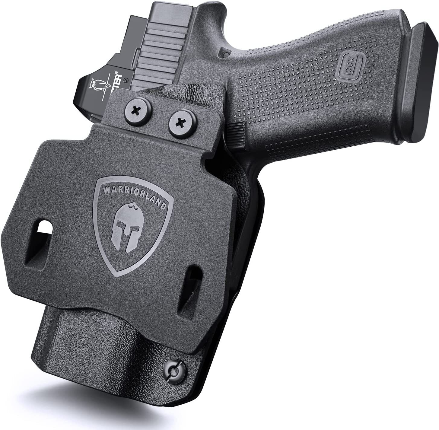 OWB Kydex Holster, Optic Cut For: Glock43/Glock 43X & Glock 43X MOS Pistol R.H.