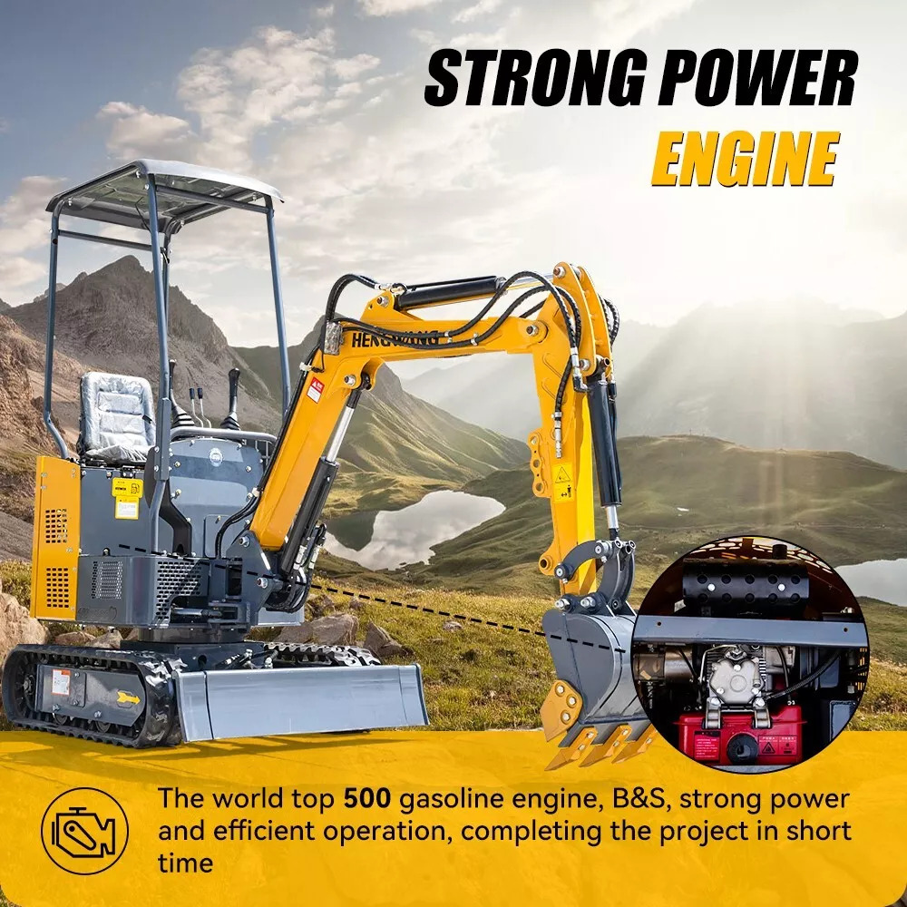 Limited time discount 1900 lbs mini excavator with side swing telescopic chassis