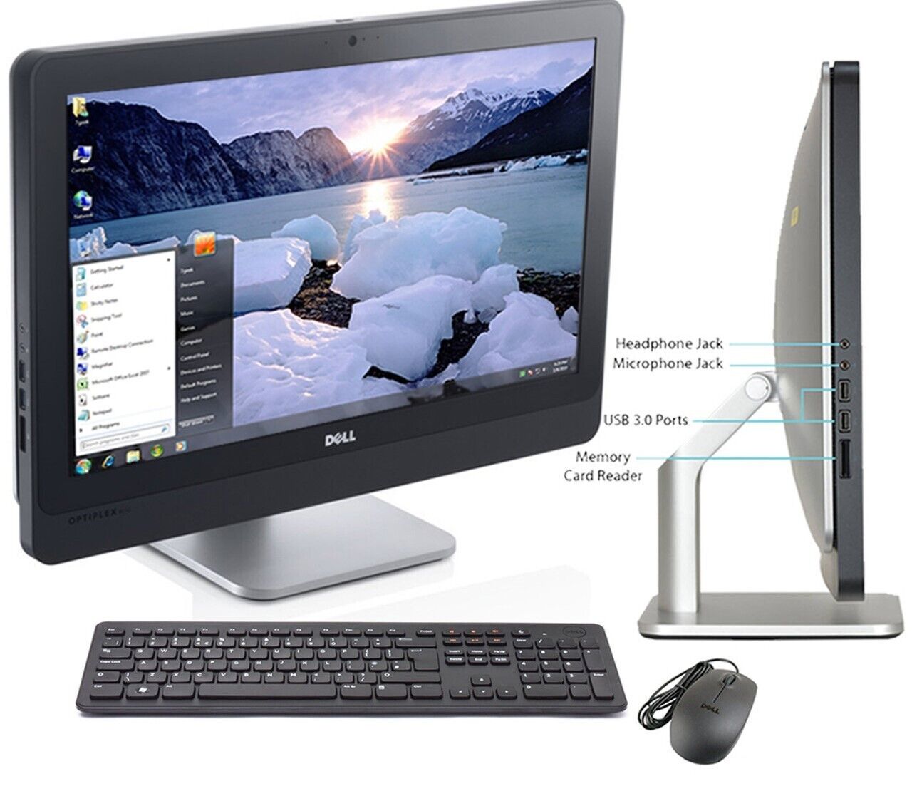 Dell optiplex 9010 all-in-one 23″ Core i7 3770 3.10GHz/16gb/1Tb HDD/Win 10 Pro