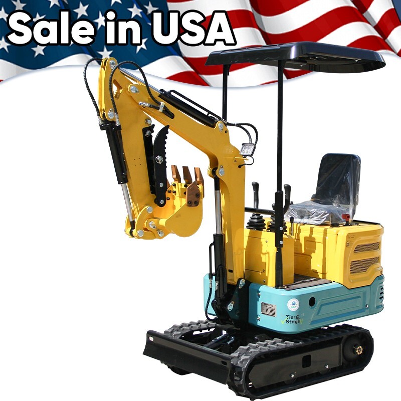 Free Shipping Track Mini Excavator EPA Hydraulic USA 2025 Air-cooled Garden New