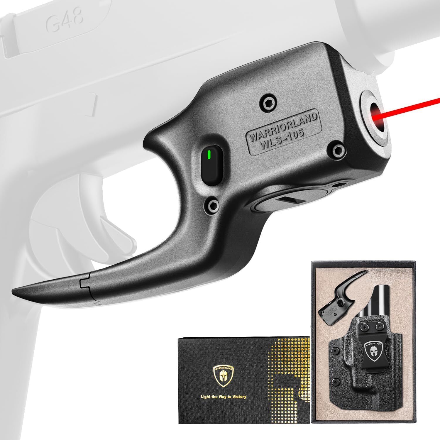 Red Laser Sight Designed to Fit Glock 48 with Right Hand Holster Combo,WLS-105