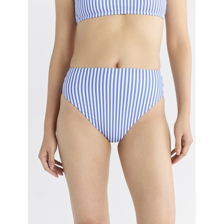 Free Assembly Women’s and Women’s Plus Cheeky High Waisted Bikini Swim Bottoms, Sizes XS-1X Free Assembly Women’s and Women’s Plus Cheeky High Waisted Bikini Swim Bottoms, Sizes XS-1X