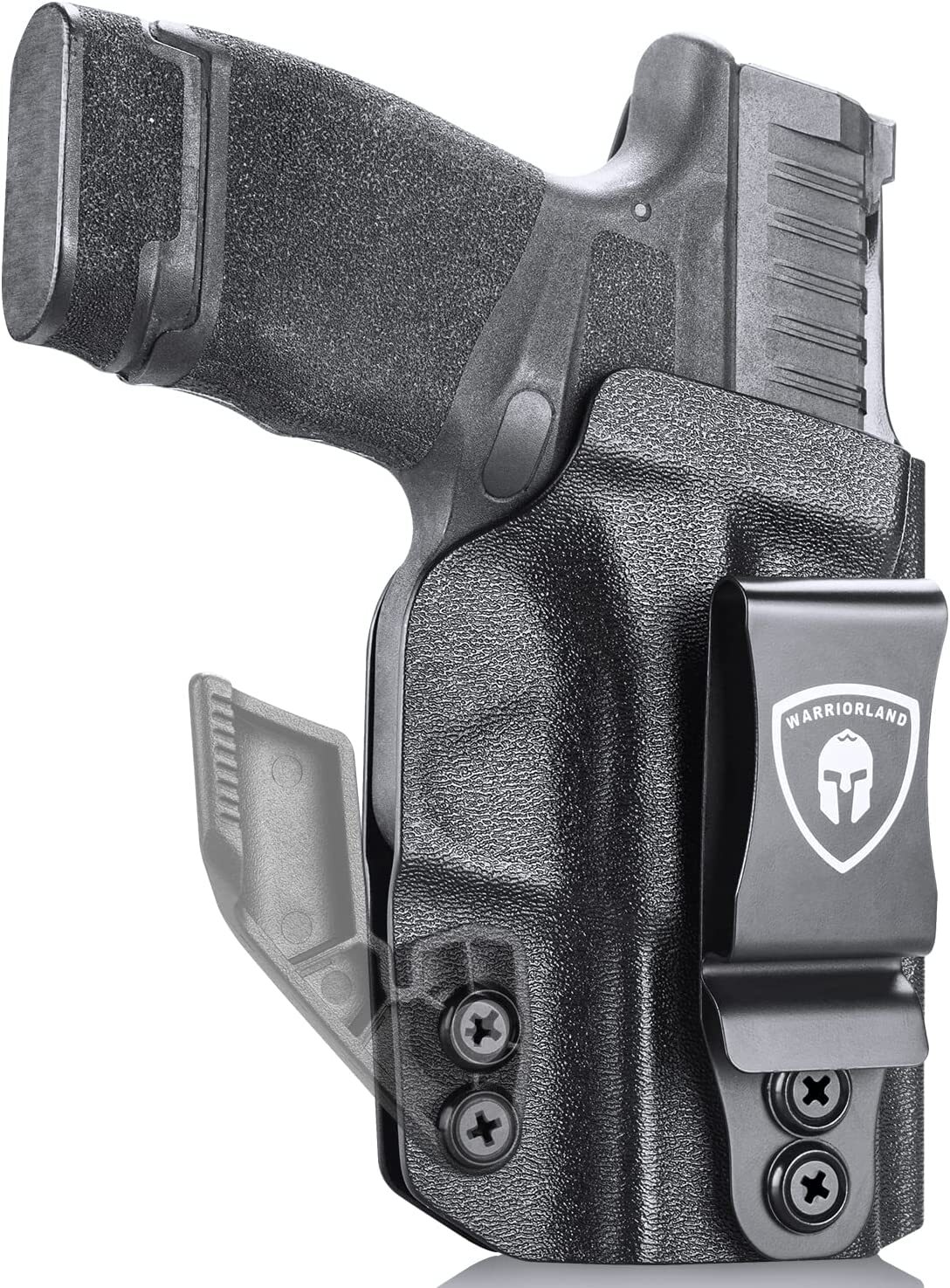 IWB Kydex Holster For Springfield Armory Hellcat 1.75 Inch Steel Clip Adj. Cant