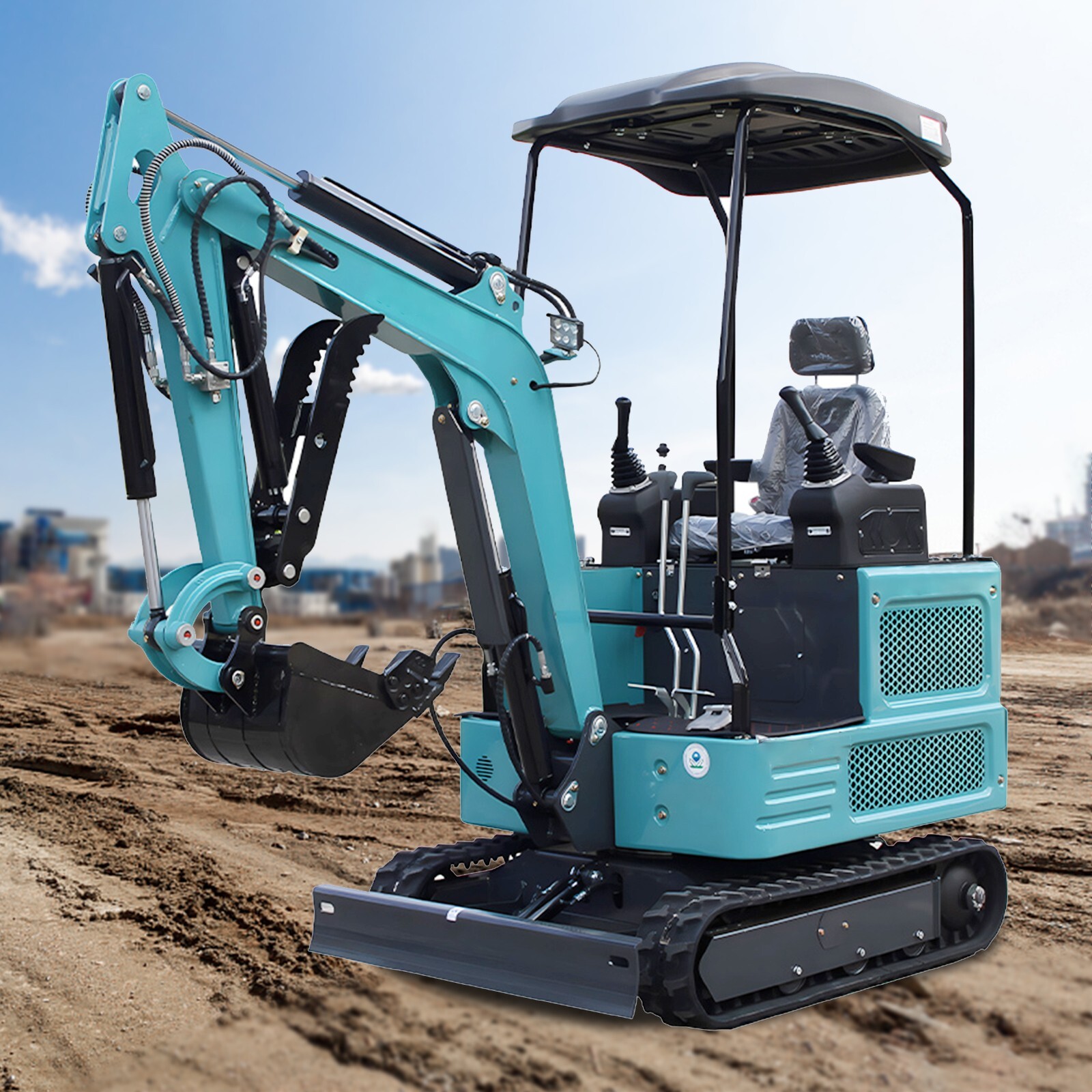 Hydraulics Excavator Kubota Engine Mini Excavator Digger Crawler Free Shipping