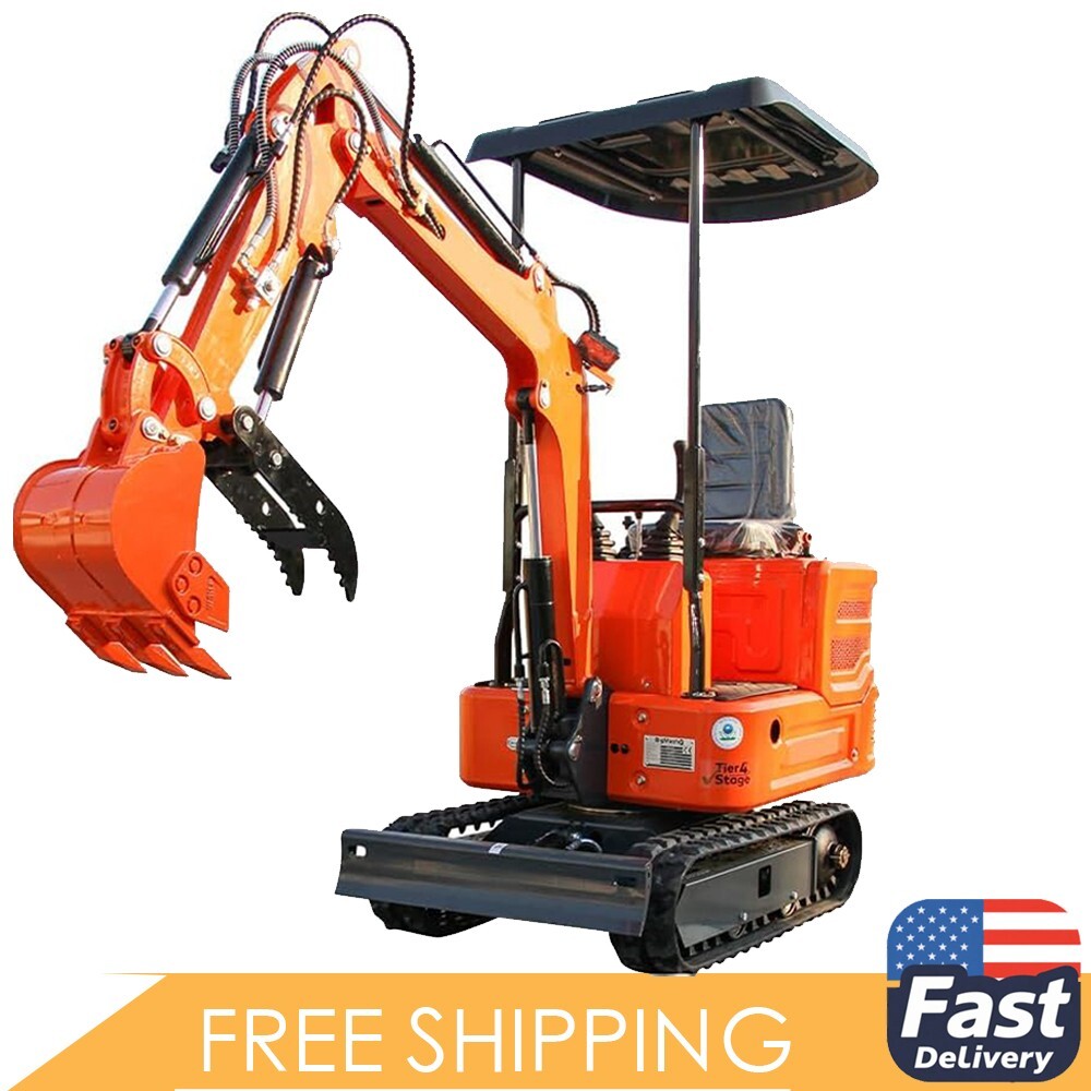 2,000 lbs Mini Excavator with Hydraulic Thumb 13.5hp B&S Engine EPA Digger