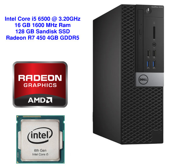 Dell OptiPlex 3040 SFF PC i5-6500 3.2GHz 16GB RAM 128GB SSD AMD R7 450 4GB W11 Dell OptiPlex 3040 SFF PC i5-6500 3.2GHz 16GB RAM 128GB SSD AMD R7 450 4GB W11