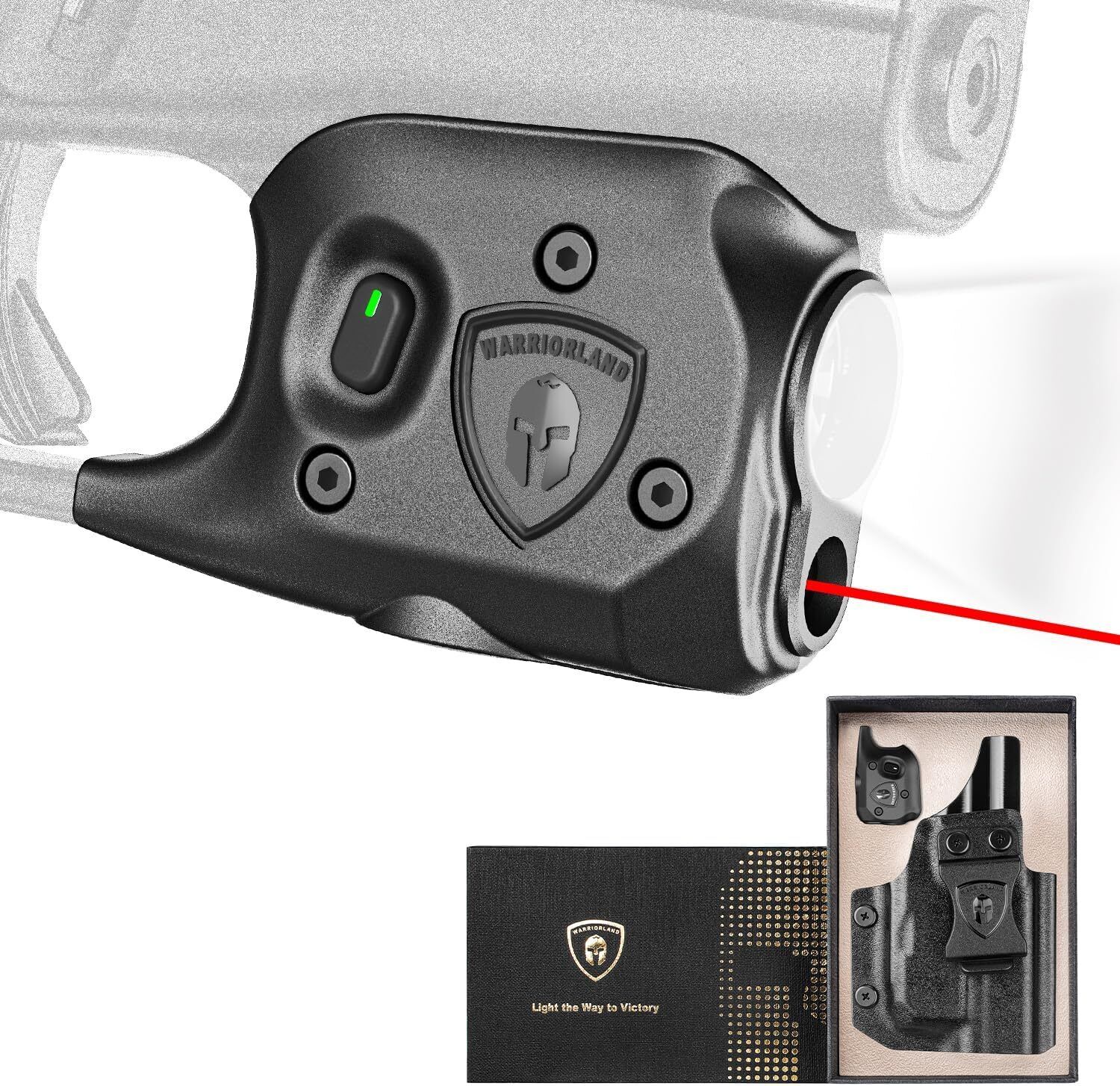 150-Lumen Pistol Light Red Laser &Holster Fit for Glock 43/G43X(No Rail Version) 150-Lumen Pistol Light Red Laser &Holster Fit for Glock 43/G43X(No Rail Version)
