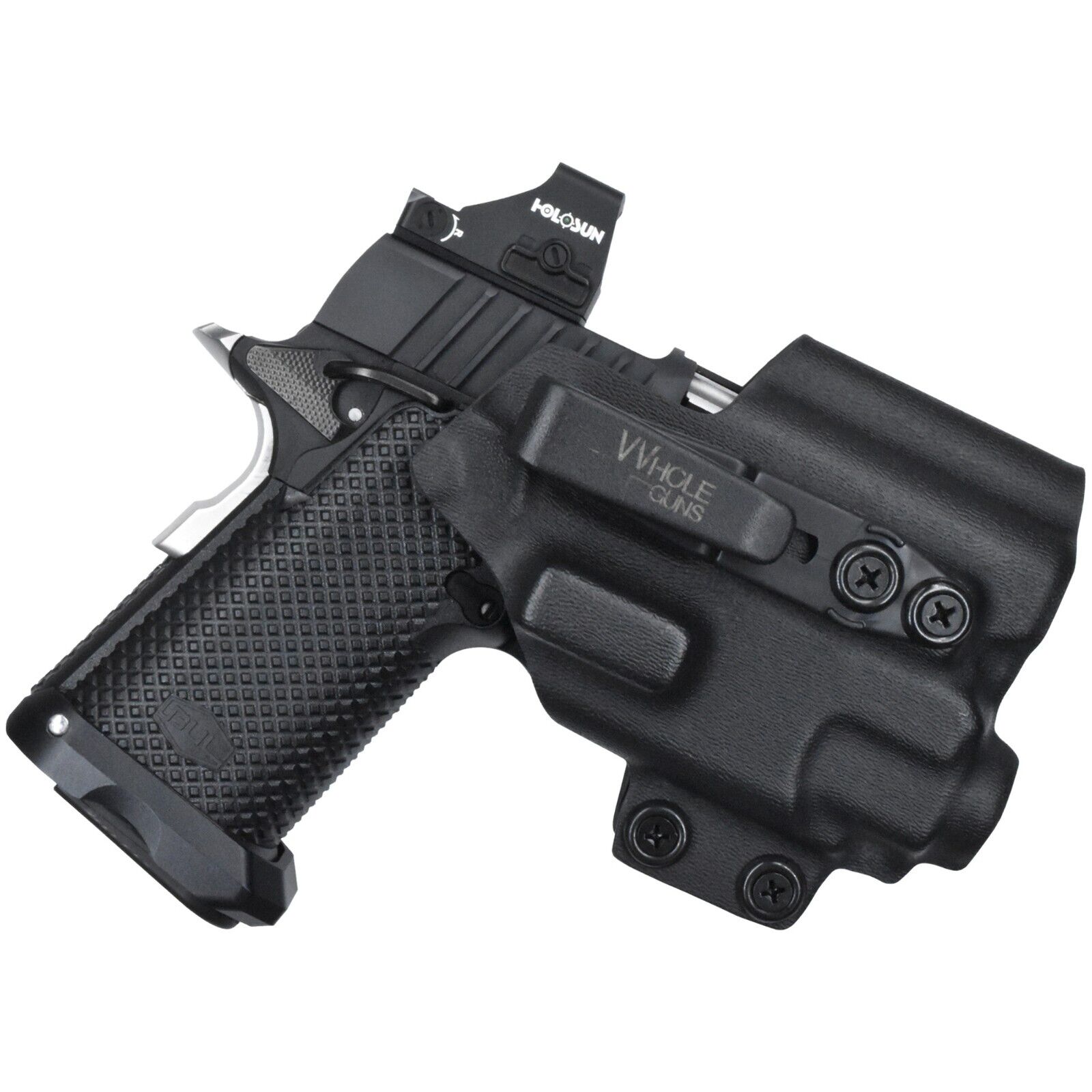 IWB TUCKABLE RED DOT READY + CLAW Holster Fits Bul Armory SAS II with TLR-8AG