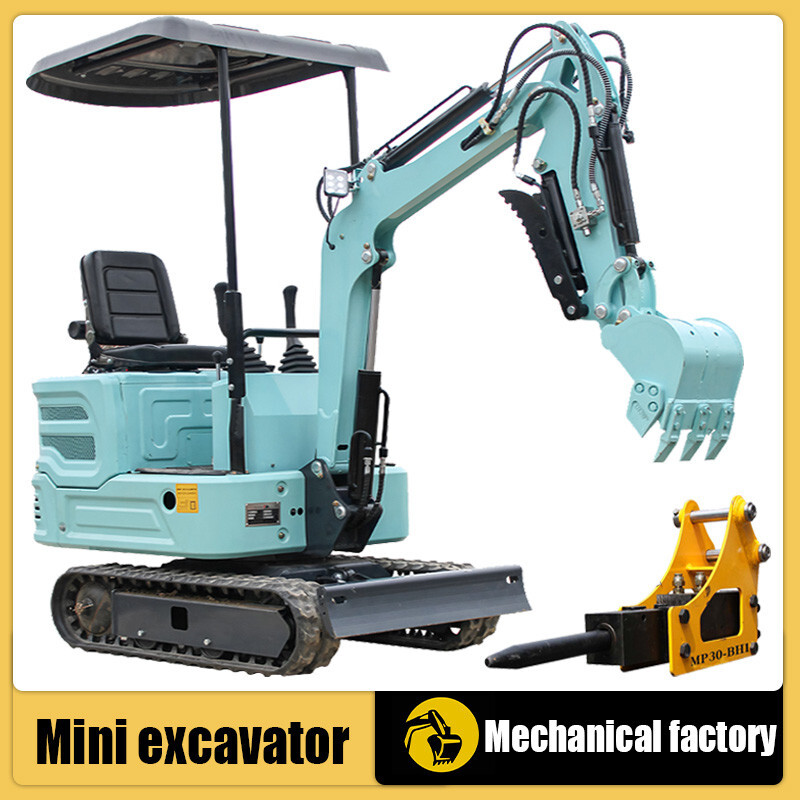 KUBOTA Water Cooling 1TON 2200lb Mini Hydraulic Excavator+Breaker Hammer US Spot