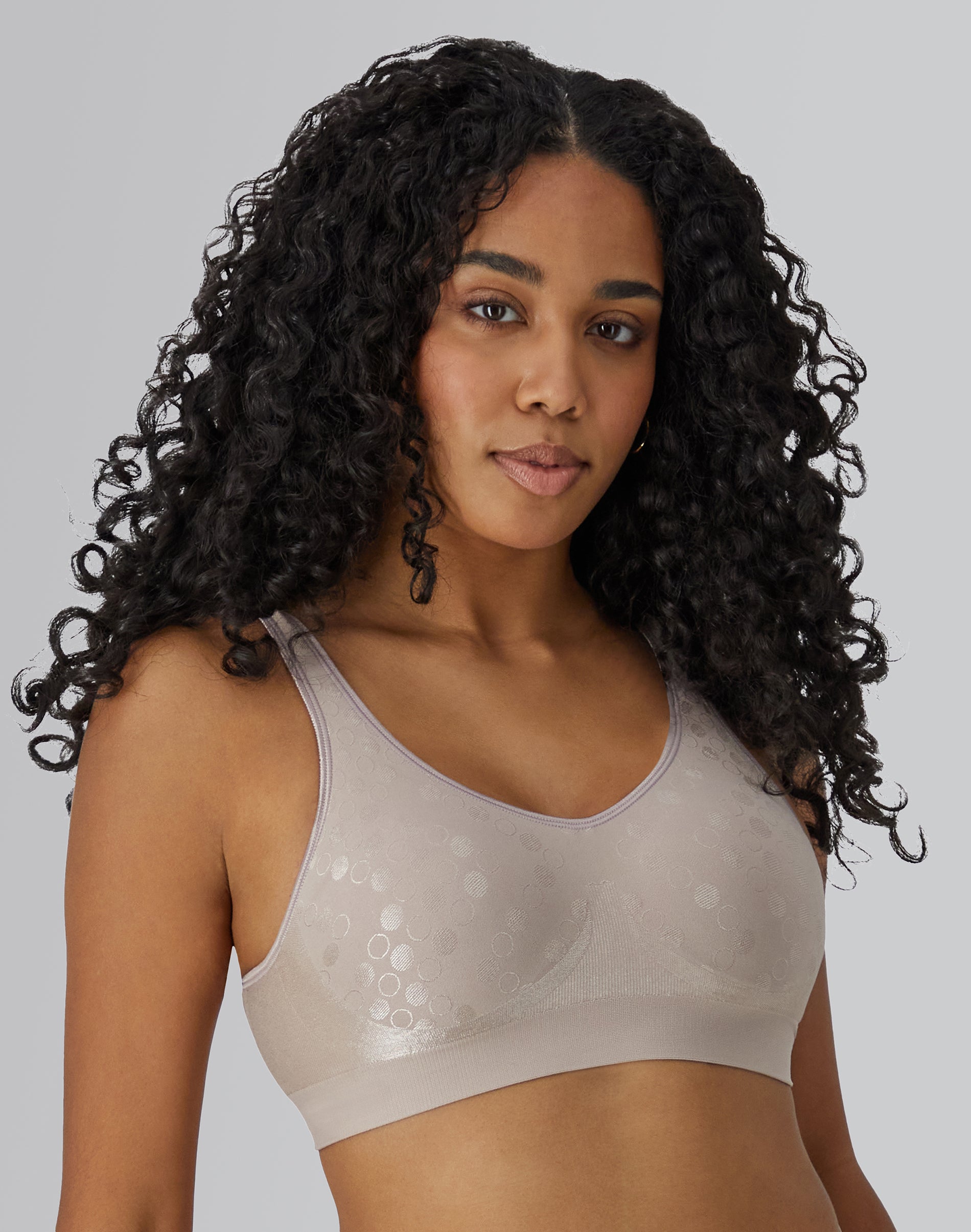 Bali Comfort Revolution ComfortFlex Fit Shaping Wireless Bra Evening Blush Dot 3XL Women’s