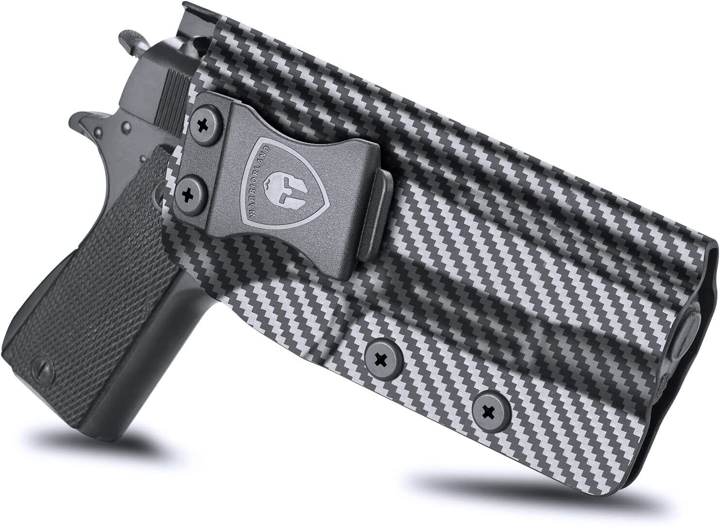 Carbon Fiber IWB Kydex Holster 1911 5” No Rail Colt/Kimber/S&W/Ruger/Taurus