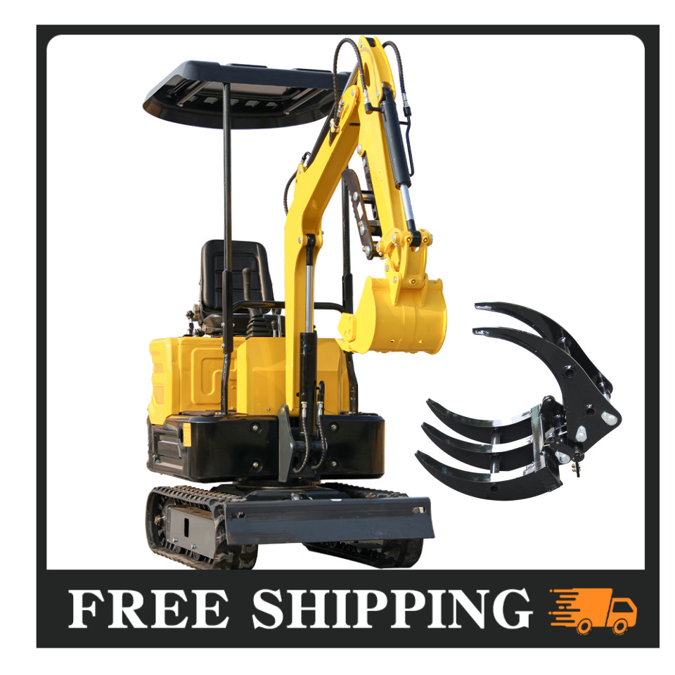 +Grappleļ¼Free Shipping NEW Mini Excavator 13.5HP Digger Crawler Gasoline Engine +Grappleļ¼Free Shipping NEW Mini Excavator 13.5HP Digger Crawler Gasoline Engine