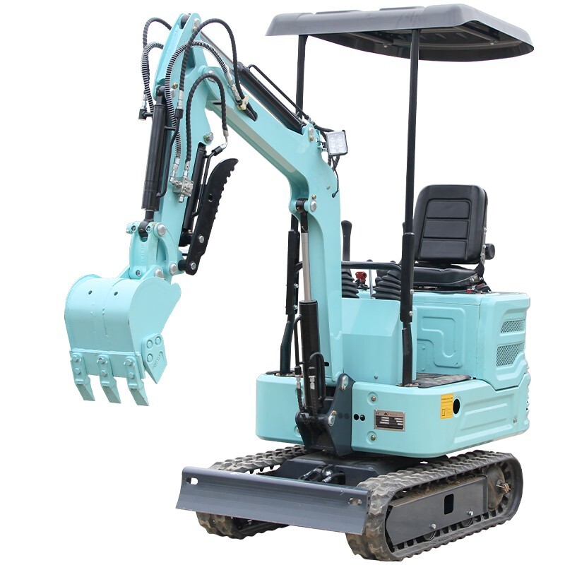 1Ton New Mini Excavator Hydraulic Thumb Digger KUBOTA Diesel Engine Free Ship
