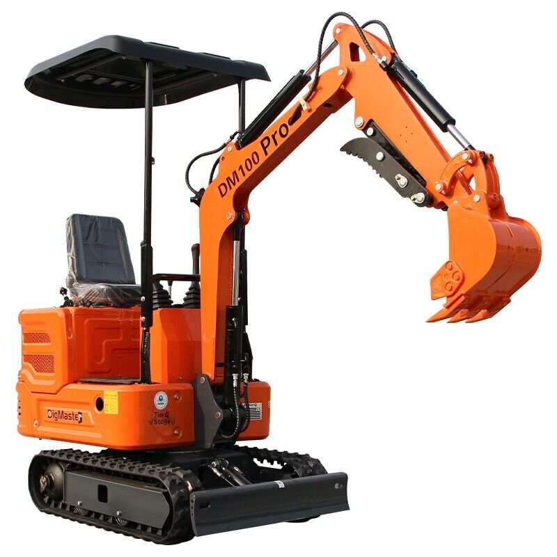 Mini Excavator 1 Ton Digger 13.5HP Engine Tracked Crawler B&S Gas USA Stock Farm