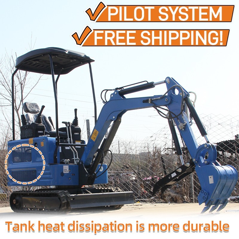 Free Shipping 4000lb Mini Excavator Kubota Crawler Garden Hydraulic Thumb 11.5HP