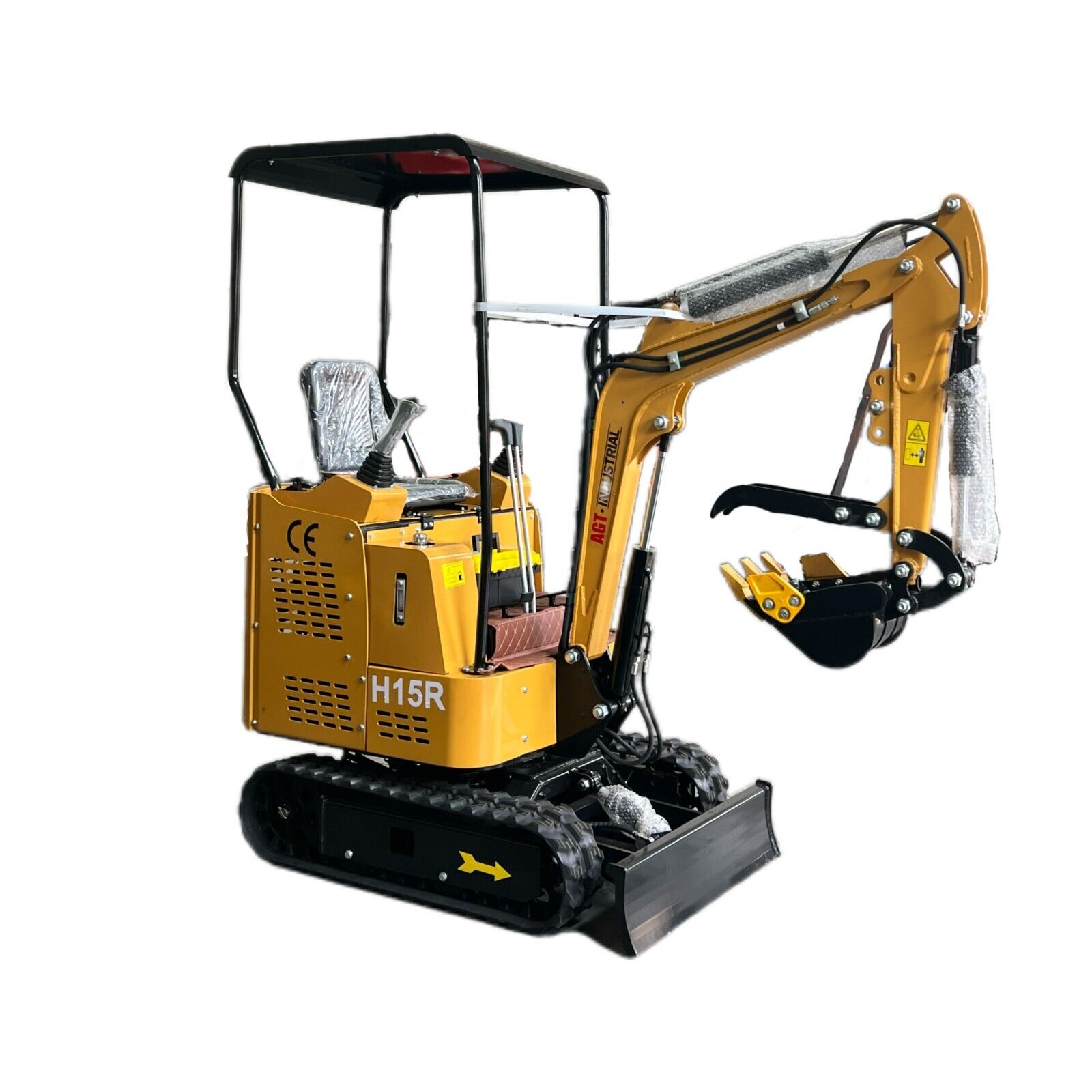 Agrotk Mini Excavator 13.5HP Rato Gasoline Engine 1.5 Ton Digger Tracked Crawler