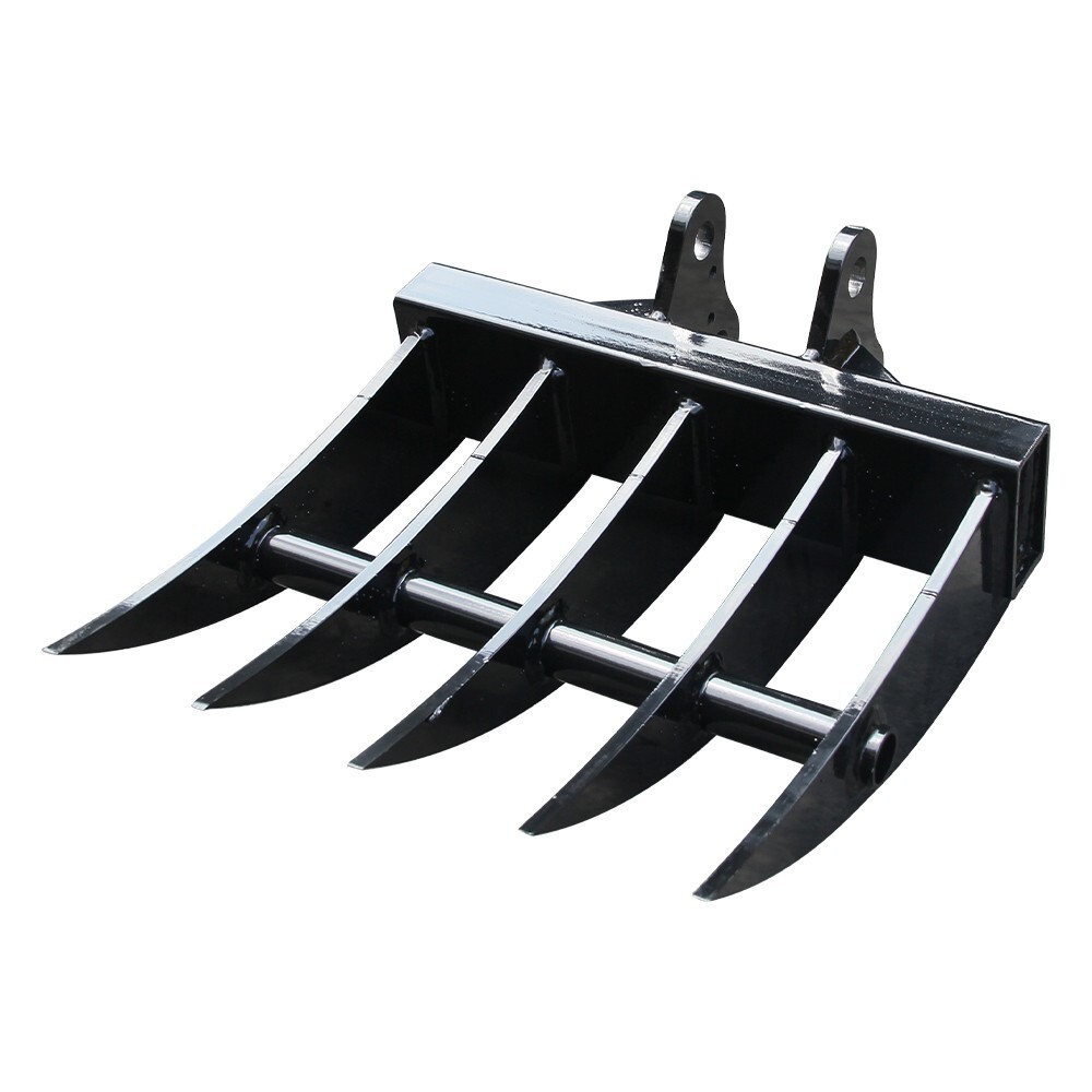 Rake Attachment for Mini Excavator 0.8 Ton to 1.5 Ton Excavator Free Shipping