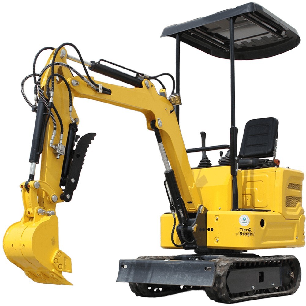 Free Ship Hydraulic Mini Excavator 1TON 2200lb 13.5HP USA Stock Garden Farm Home