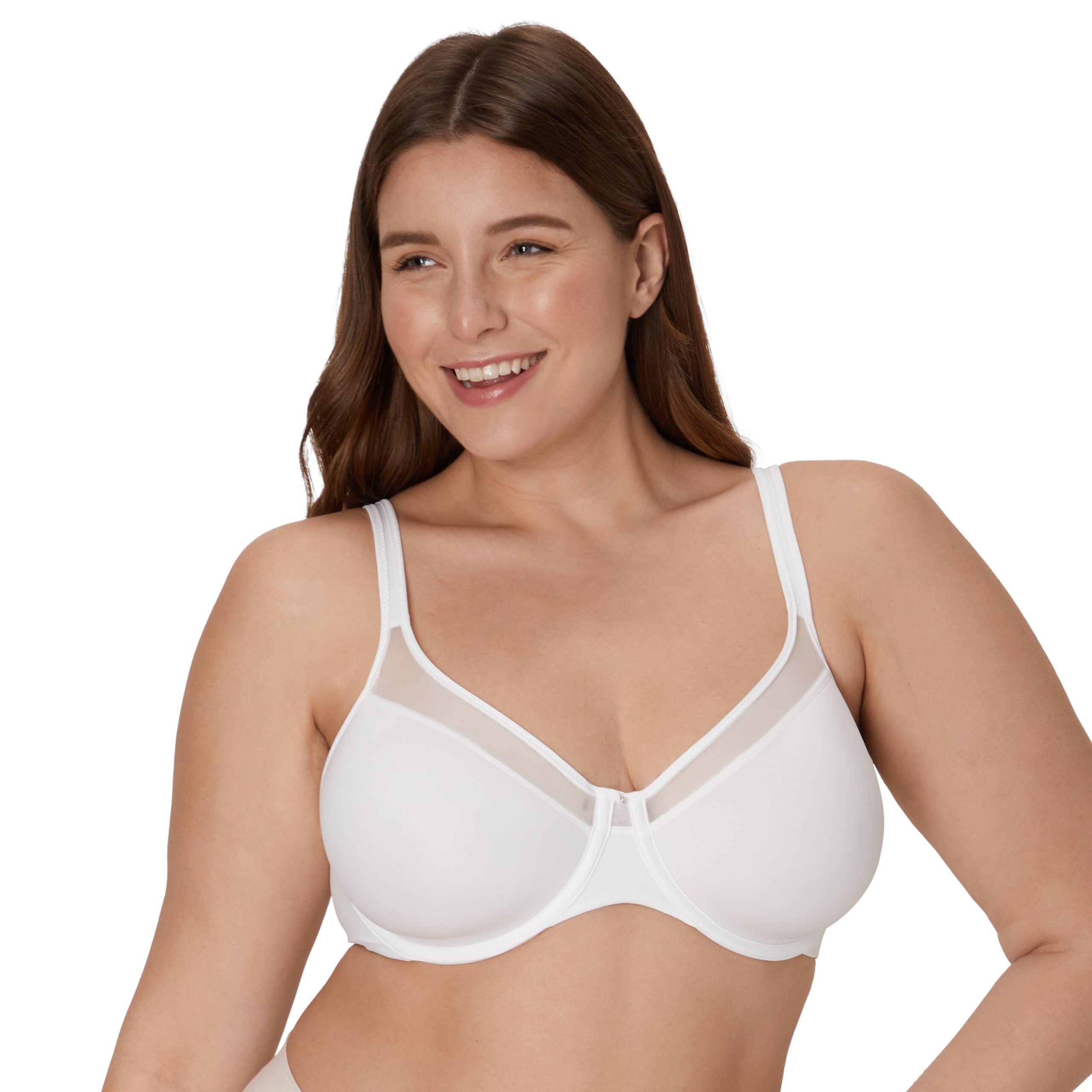 Bali One Smooth U Ultra Light Underwire Bra White 42B Women’s