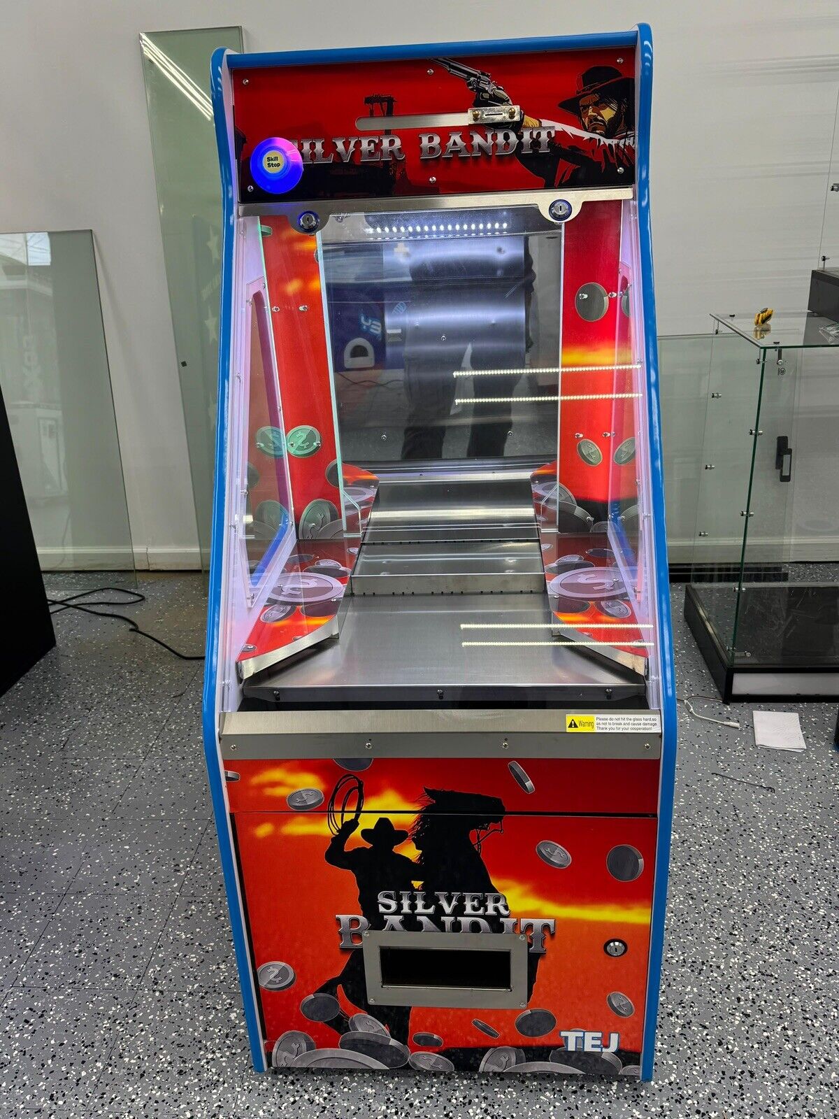 Quarter Coin Pusher Machine *Fast Shipping* Silver Bandit