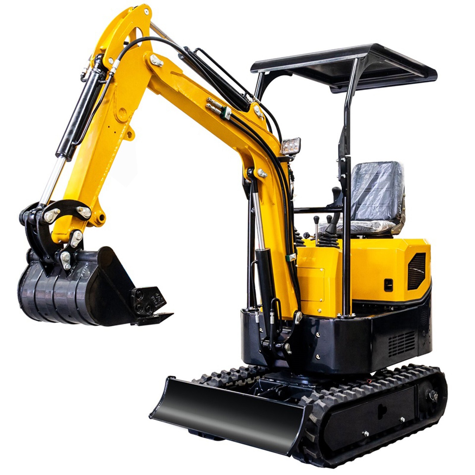 Mini Excavator 13.5HP Micro Crawler Excavator Small Digger Roof USA Stock