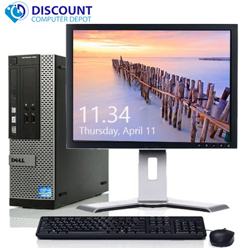 Dell 390 Desktop Computer Core i3 8GB 500GB HDMI DVD Wifi 19″ LCD Windows 10 Pro