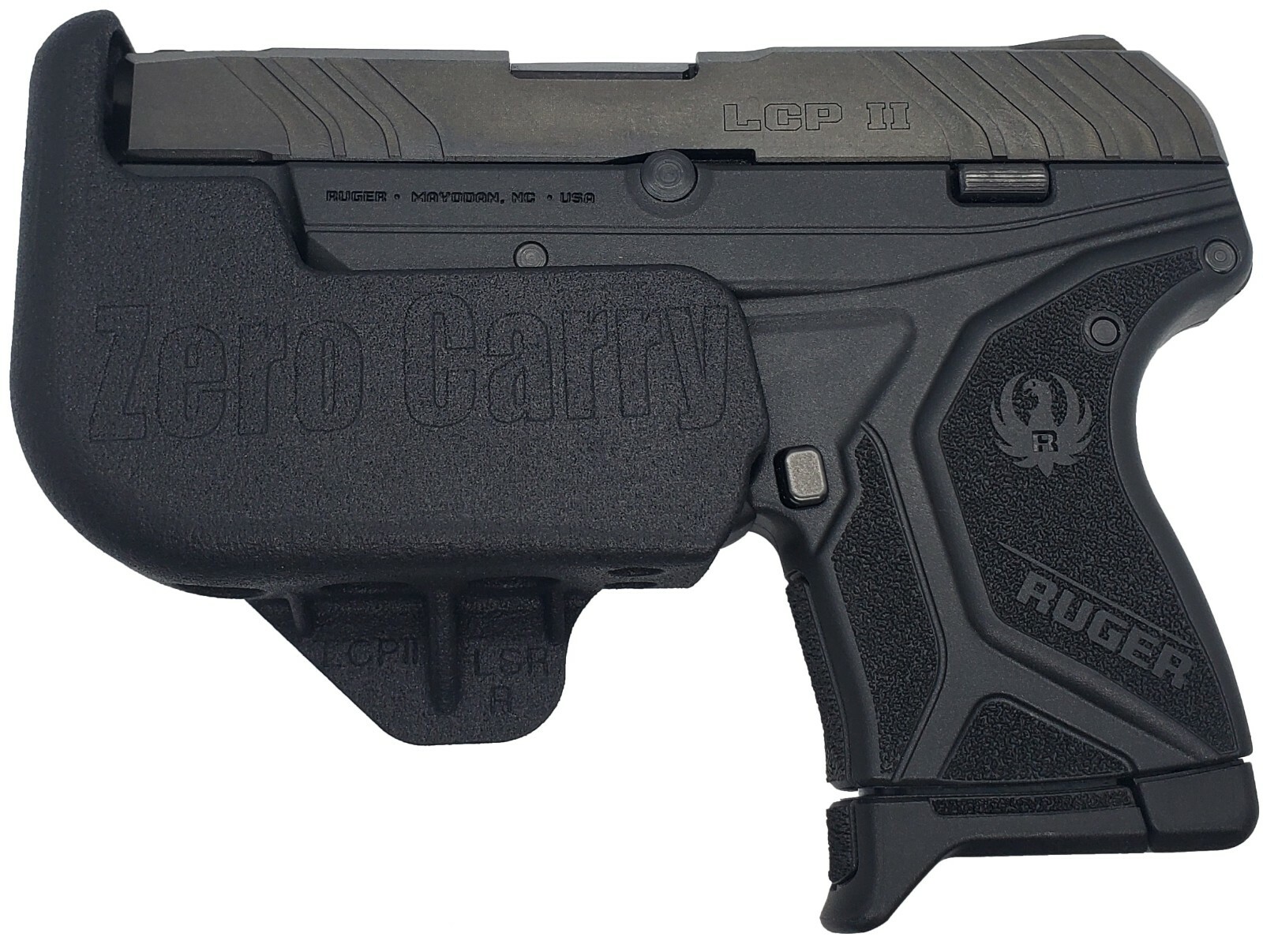 Ruger LCPII + Viridian Zero Carry Elite In Waistband Holster for concealed carry
