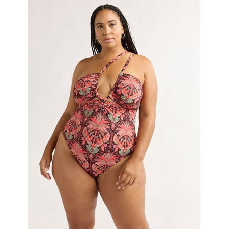 Sofia by Sofia Vergara Women’s and Women’s Plus Claudia One Piece Swimsuit, Sizes XS-3X