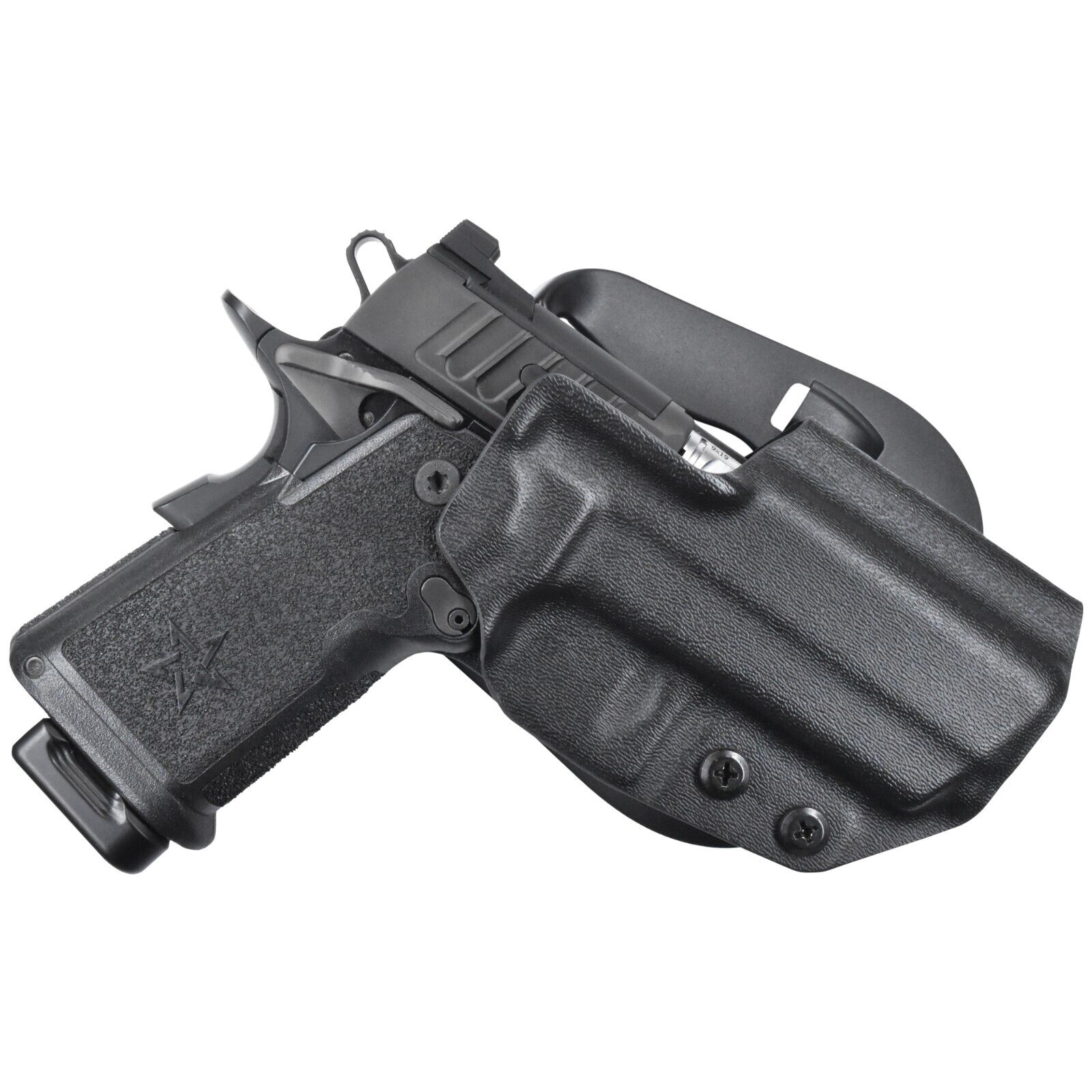 OWB Paddle Holster Fits STI Staccato CS (2023 Model) OWB Paddle Holster Fits STI Staccato CS (2023 Model)