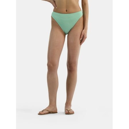 Time and Tru Women’s and Women’s Plus Gingham Bikini Bottoms, Sizes XS-3X Time and Tru Women’s and Women’s Plus Gingham Bikini Bottoms, Sizes XS-3X