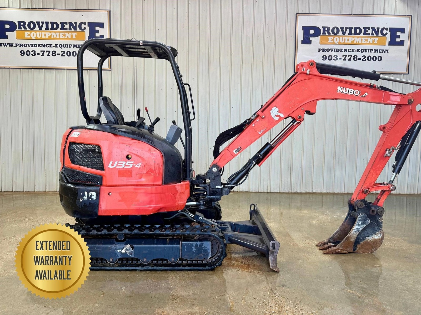 2018 KUBOTA U35-4 OROPS THUMB MINI COMPACT TRACK EXCAVATOR