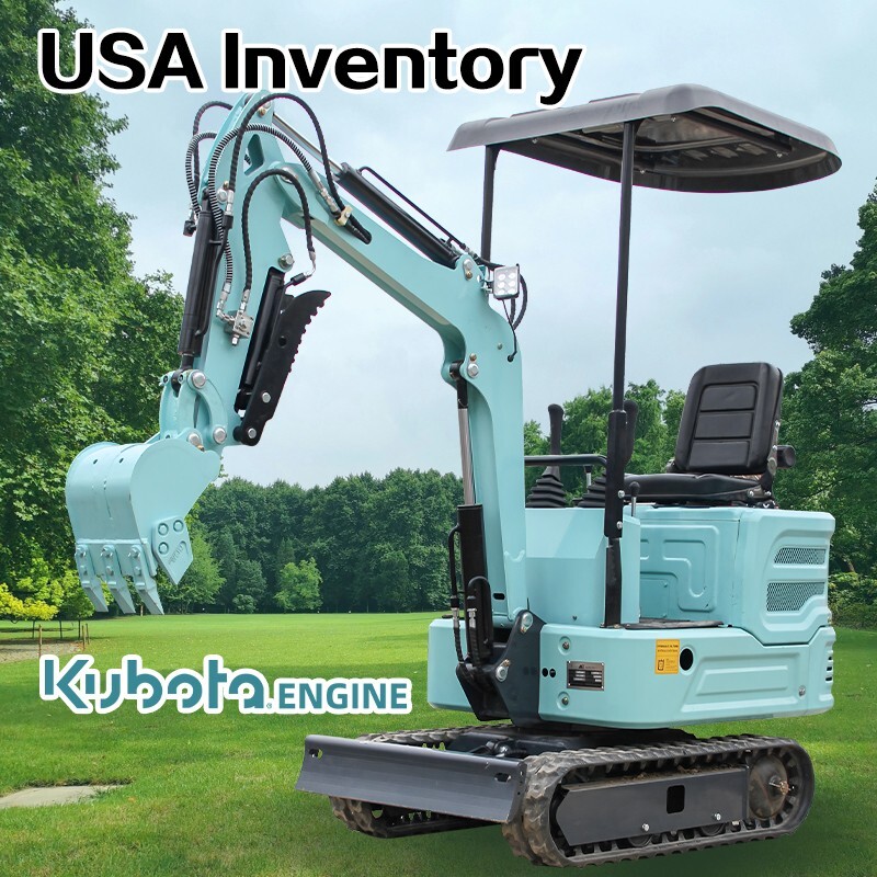 Kobuta 11.5HP 1ton Mini Excavator 2025 Hydraulic Thumb Clip Crawler Garden USA