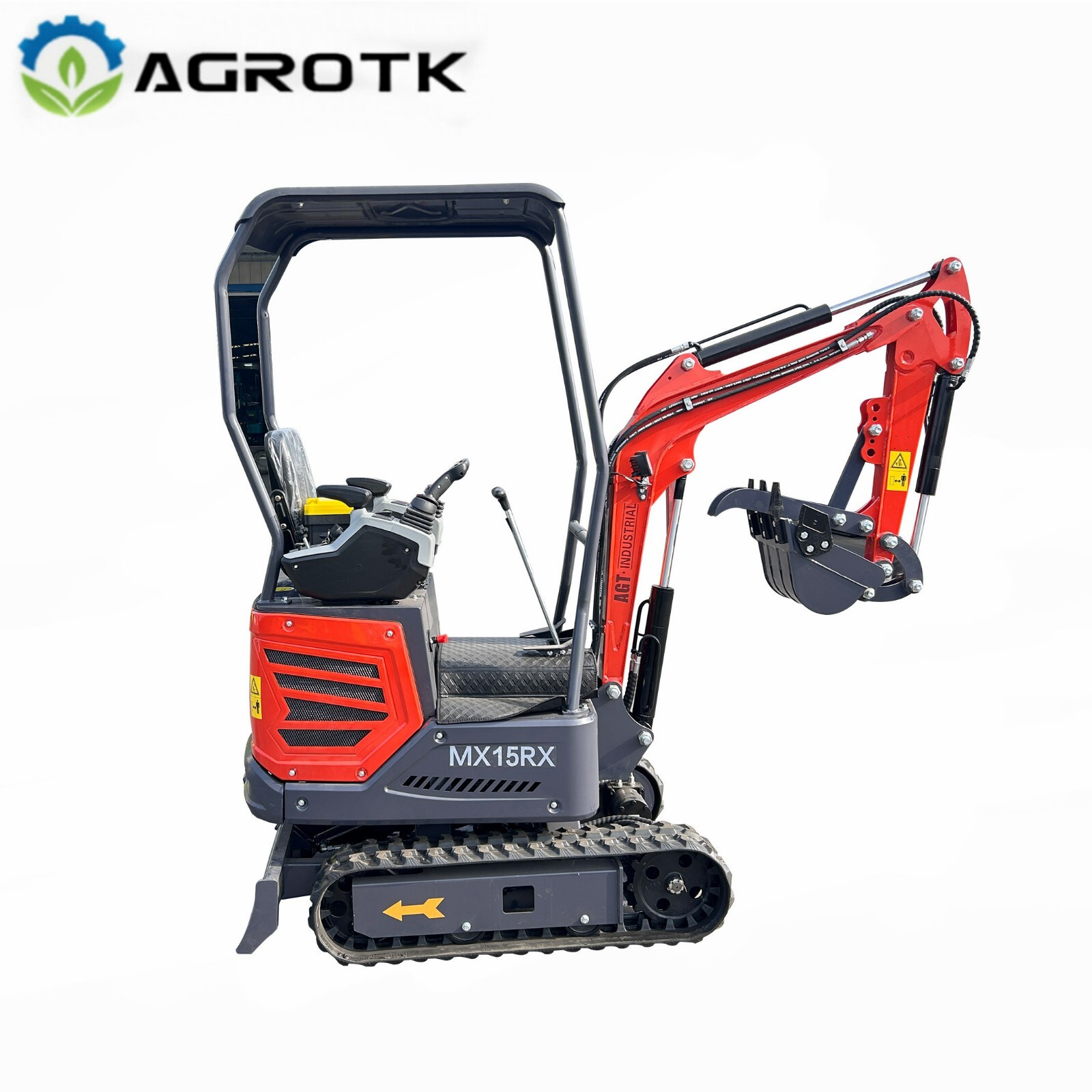 AGT 1Ton Mini Excavator Digger 13.5HP Gas RATO EPA Engine Crawler w/Pilot System