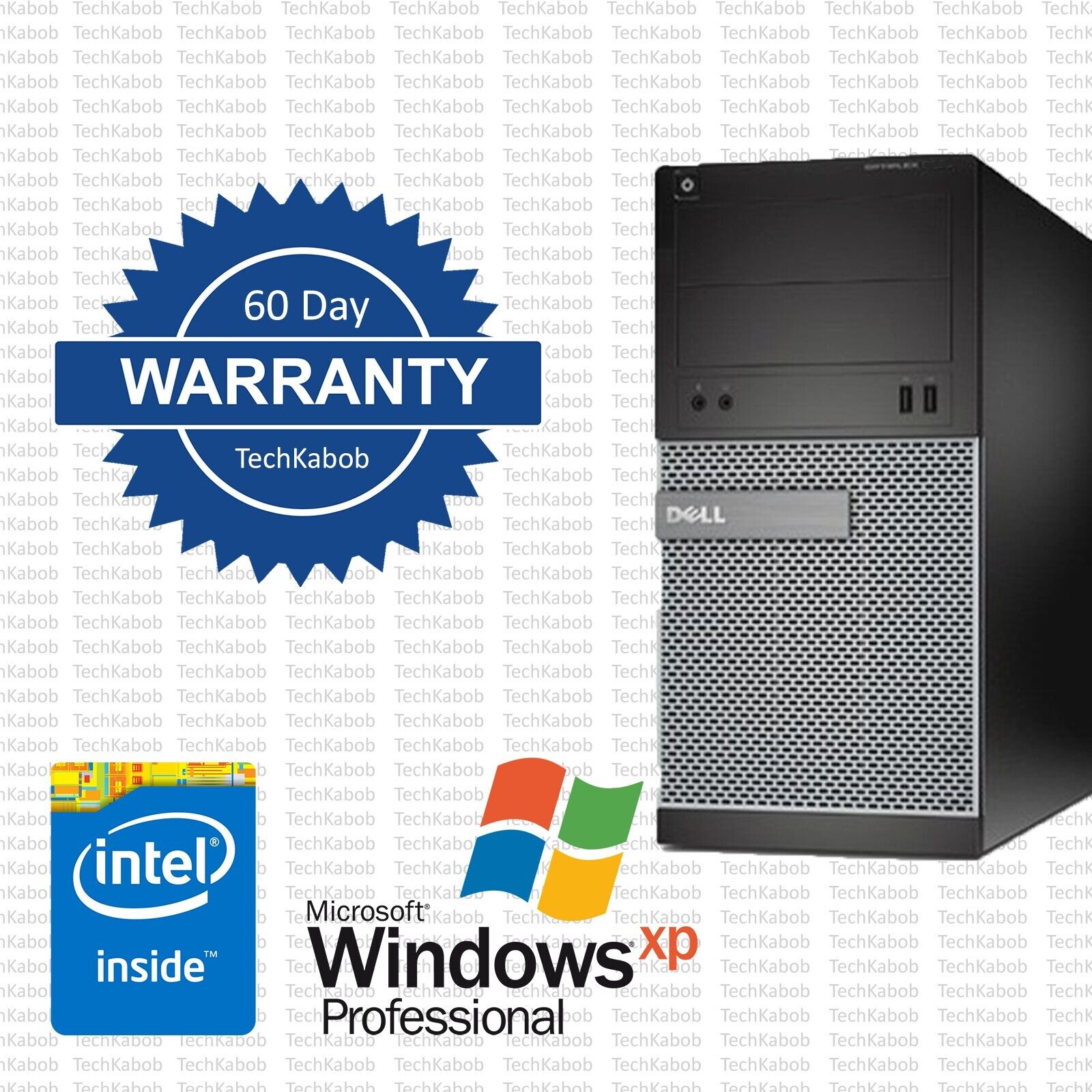 Dell OptiPlex 390 Mid Tower PC Desktop Computer – Windows XP Pro 32-Bit