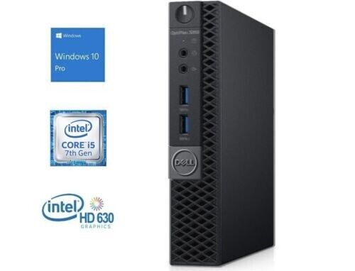 Dell OptiPlex 5050 i5-7500T | 16GB DDR4 256GB SSD | Win 11 | Micro Tower W/Adapt