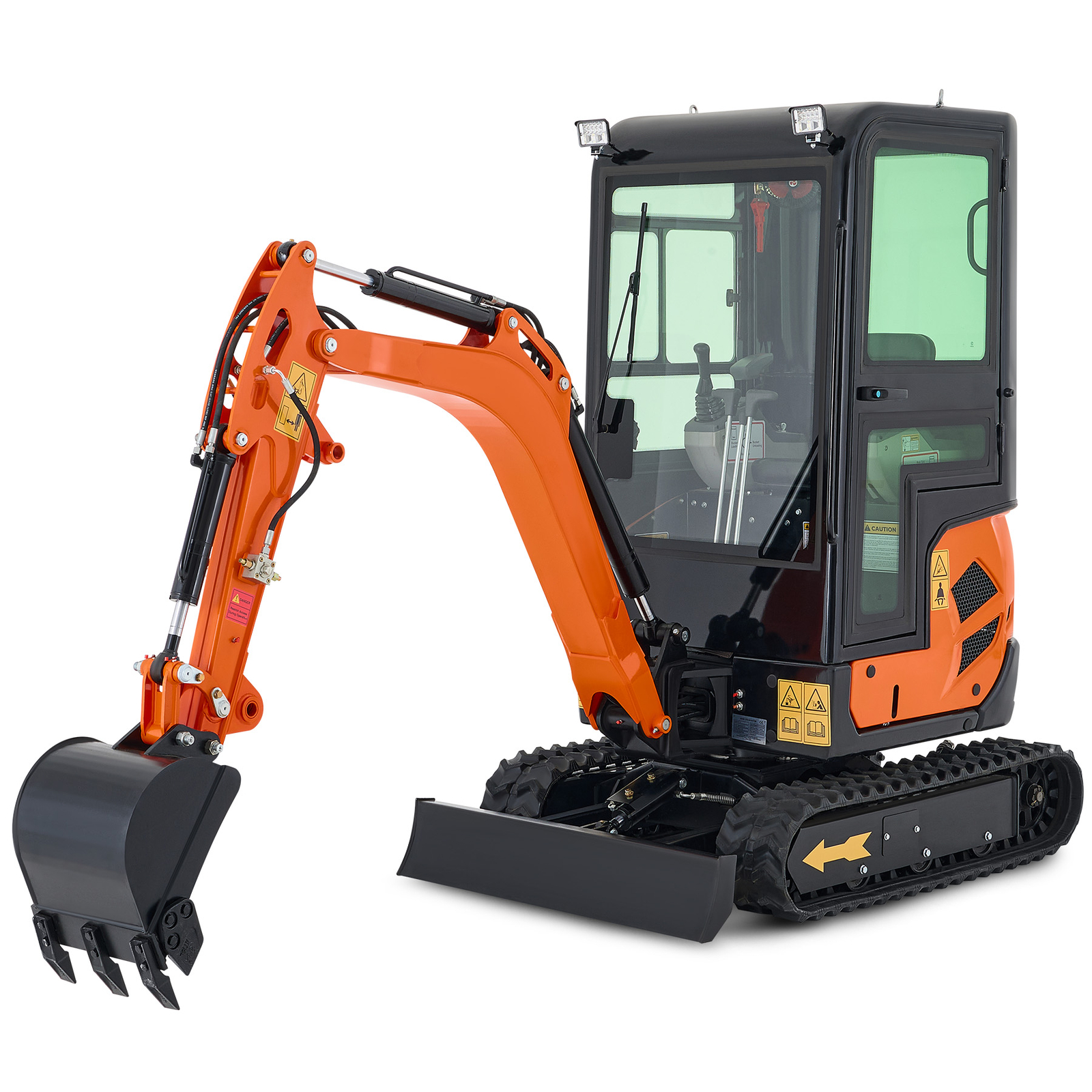 4000 lbs 23hp Mini Excavator Mini Digger Crawler With B&S EPA Engine W/ Cabin