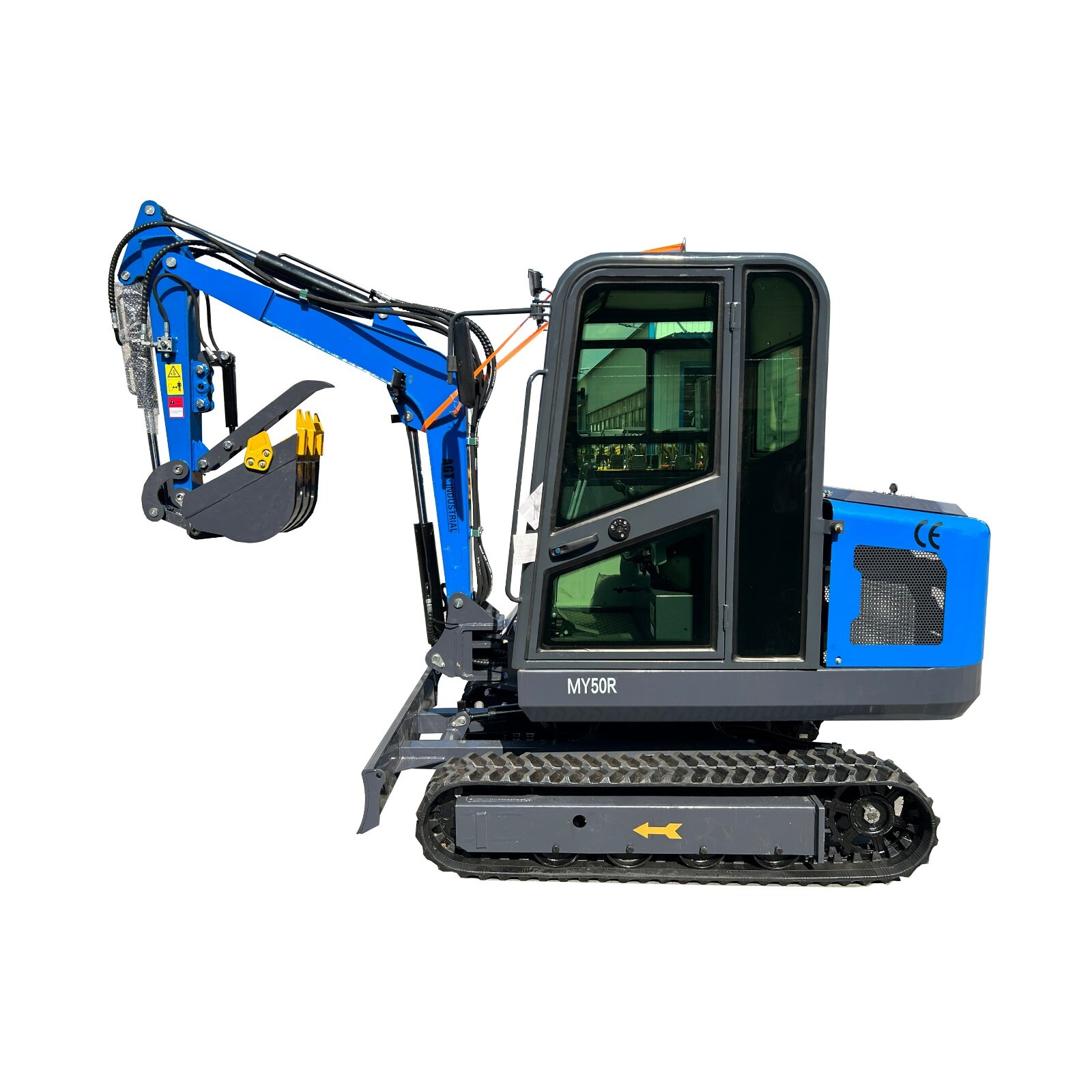 AGT MY50R Mini Excavator 1.9 Ton Digger 28HP Gas Tracked Crawler RATO 825 Engine