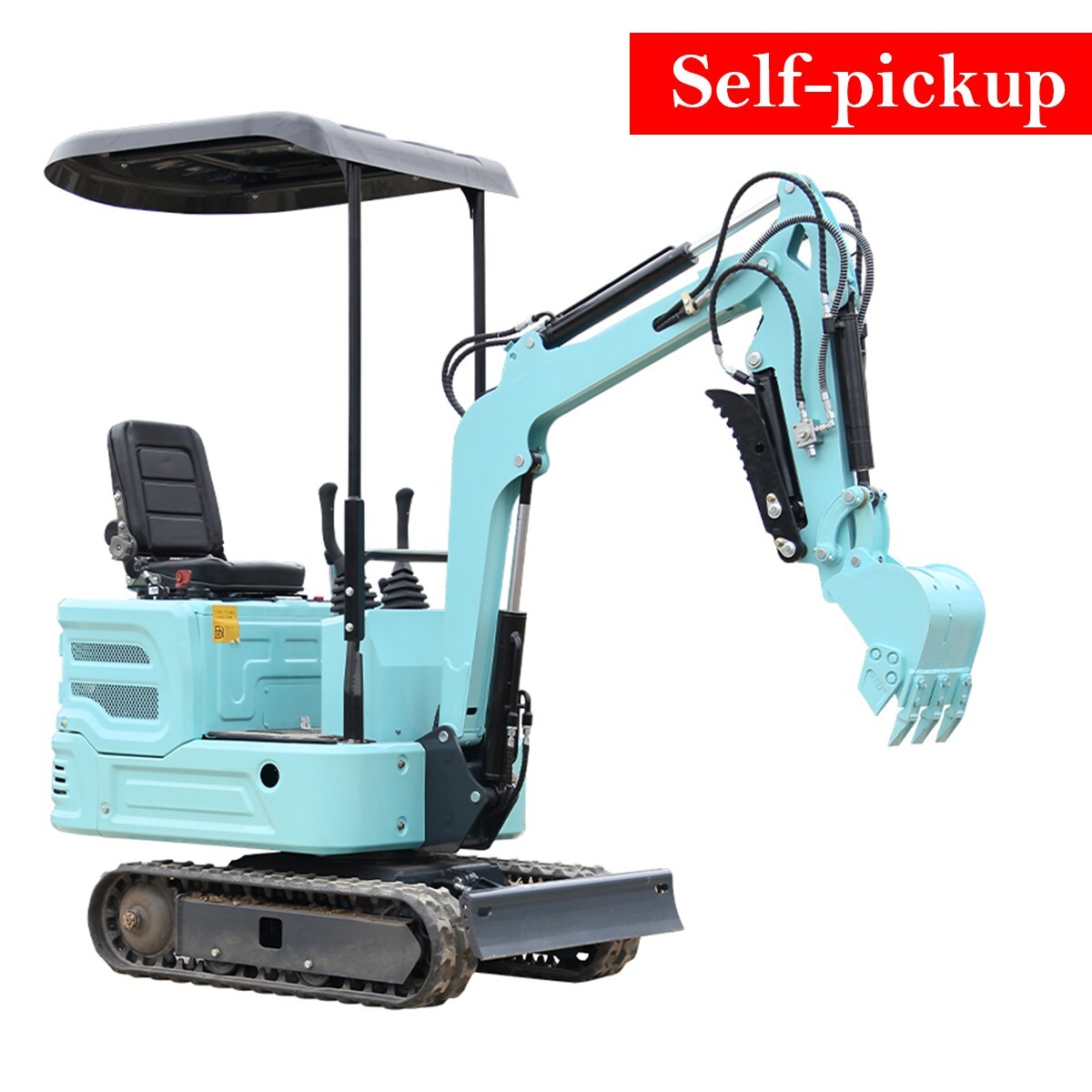 Mini Excavator with Kubota Diesel Engine 1.1Ton Digger Hydraulic Thumb Clamp